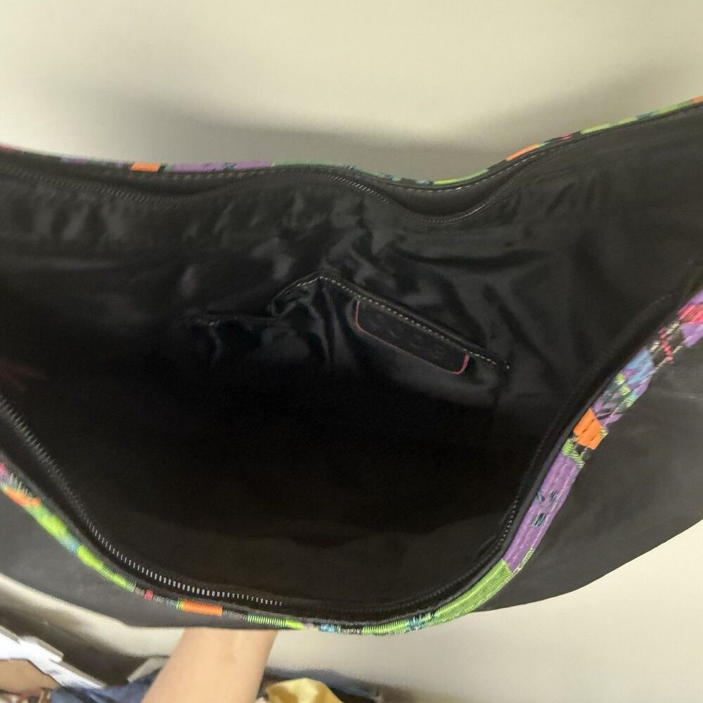 Vintage Y2K Coogi Handbag Hobo Shoulder Purse Satchel Colorful Logo NWT vintage - Picture 7 of 12